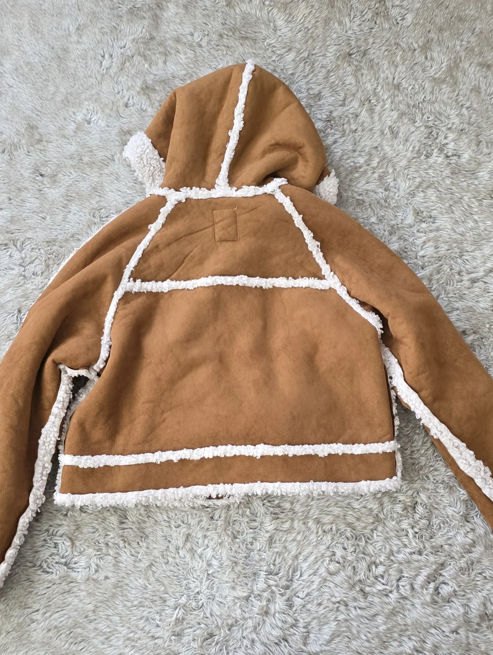 Free People We‎ The Free Vegan Exchange Shearling Jacket Tan Women's